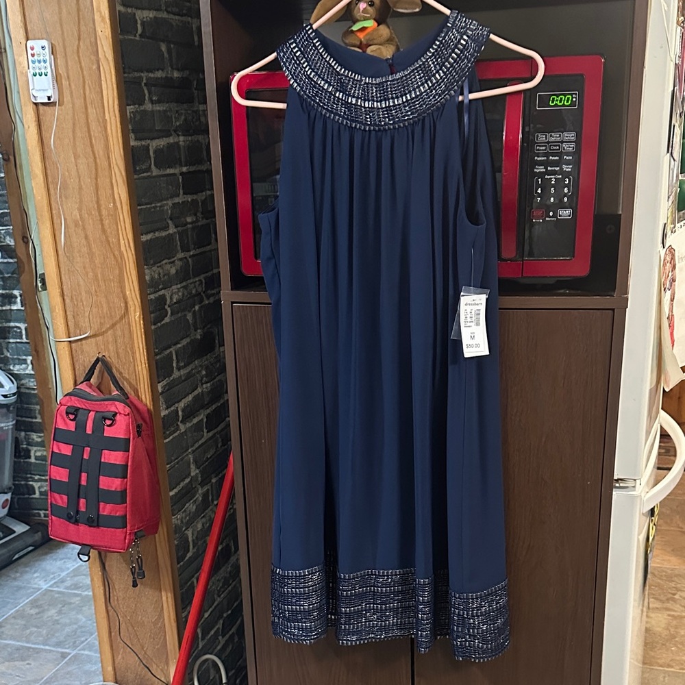 NWT Dress Barn Elegant Navy Blue Woman’s Dress in size M